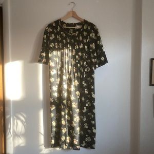 Vintage black floral dress